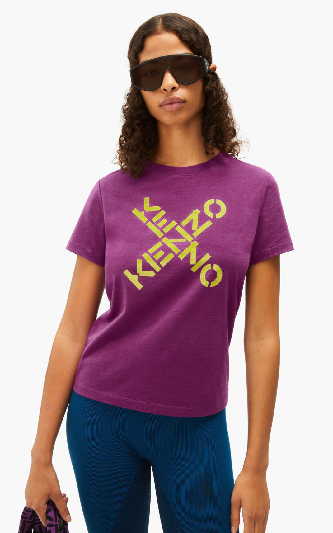 Camiseta Kenzo Sport Big X Feminino - Roxo | 423WJBQPF